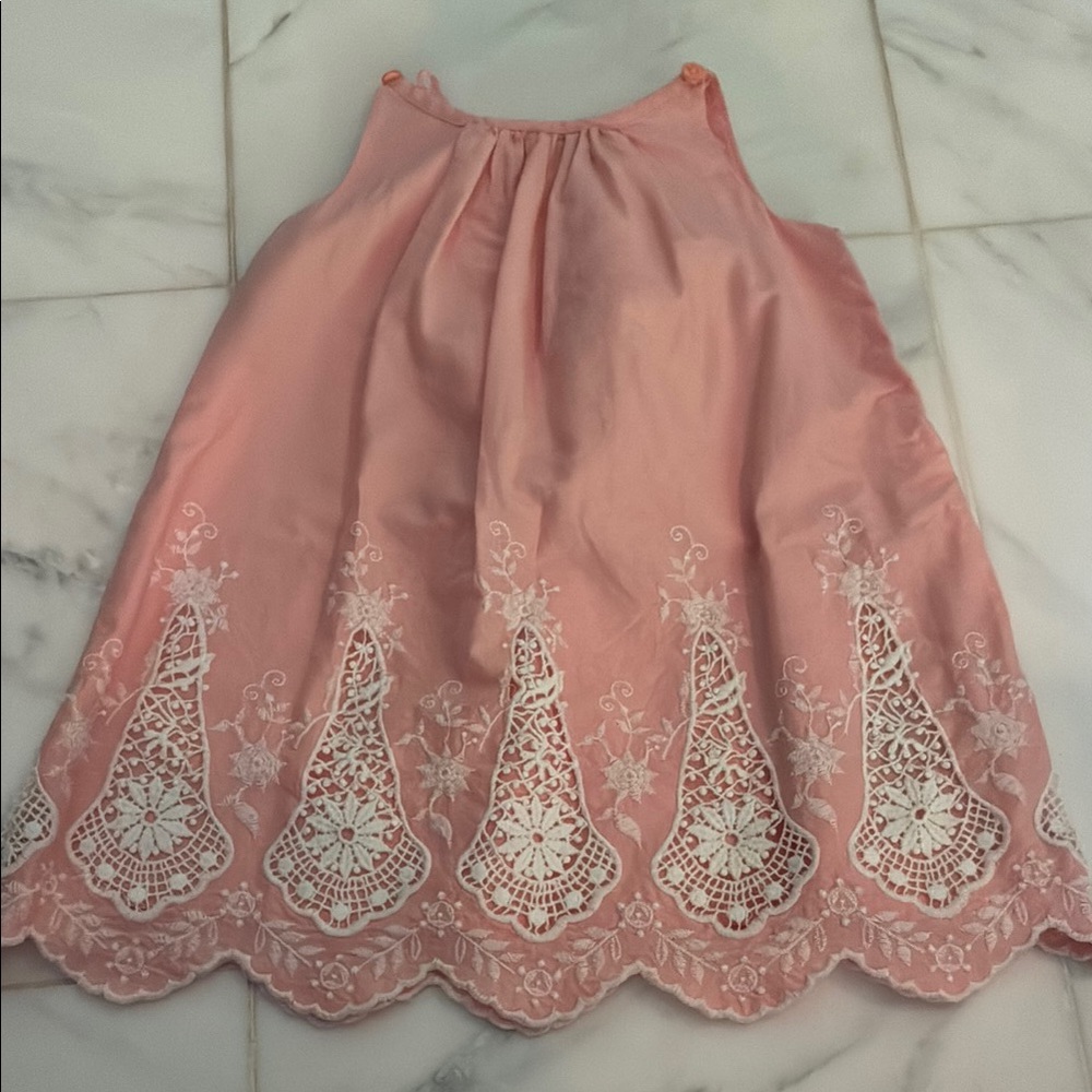 Elegant Pink Embroidered Girls dress